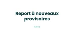 21.2 - Reports à nouveaux provisoires