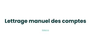 18.2 - Lettrage manuel des comptes