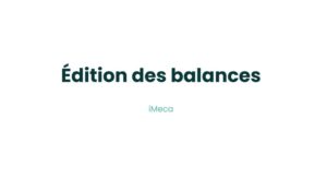 19.3 - Edition des balances